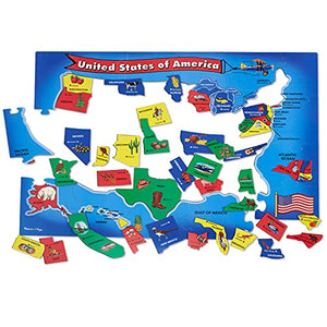 Melissa & Doug USA Map Floor Puzzle (51 pcs, 2 x 3 feet)