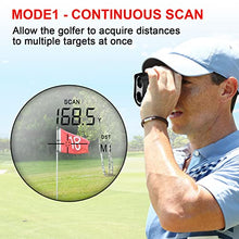 Load image into Gallery viewer, Golf Rangefinder with Slope, Profey 6X Rechargeable Laser Range Finder Golfing &amp; Hunting, 1500 Yards High-Precision Flag Locking Vibration, Slope ON/Off Tournament Legal Rangefinder, Scan, Gift Box
