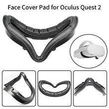 Load image into Gallery viewer, CALIDAKA VR Facial Interface Bracket &amp; PU Leather Foam Face Pad Replacement Protective Lens Cover for Oculu s Quest 2 VR Headsets Sweat-Proof Comfortable

