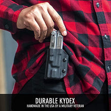 Load image into Gallery viewer, Clip &amp; Carry Kydex Multitool Sheath for LEATHERMAN FREE P2 - Made in USA (Multi-tool not included) EDC Multi Tool Holder Holster Cover (Carbon Fiber Black)
