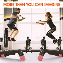 Load image into Gallery viewer, Yes4All Multifunctional Fitness Aerobic Step Platform/Aerobic Deck, Household Step Workout Bench for Home Gym (Red/Black)
