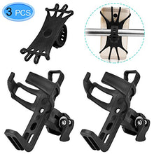 Load image into Gallery viewer, EAONE 2 Pack Bike Water Bottle Holder No Screws with 1 Pack Silicone Bike Phone Mount, 360 Degree Rotating, Bike Accessories Bike Cup Holder and Bike Phone Holder (Black)
