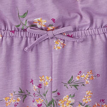 Load image into Gallery viewer, The Children's Place Baby Toddler Girl Short Sleeve Floral Print Knit Flutter Jumpsuit, LT Grape, 6-9 Months
