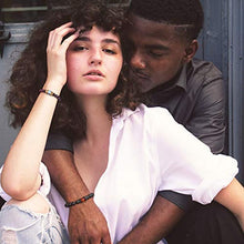 Load image into Gallery viewer, Jovivi 2pcs Couple Bracelets for Men Women 8mm Amethyst Lava Rock Healing Energy Beads Stretch Crown King Charm Bracelet Adjustable
