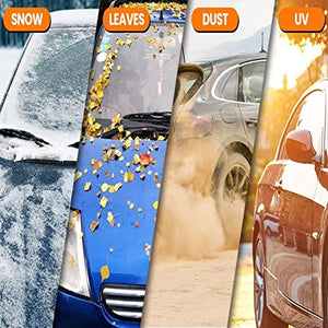 MATCC Car Windshield Snow Cover Frost Guard Winter Windshield Snow Ice Cover Magnetic Edges Car Snow Cover All Weather Fit Most Cars