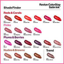 Load image into Gallery viewer, Revlon ColorStay Satin Ink Liquid Lipstick, Longwear Rich Lip Colors, Formulated with Black Currant Seed Oil, 010 Your Majesty, 0.17 fl. oz.
