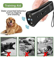 Load image into Gallery viewer, Careland Dog Trainer Device Electronic Dog Deterrent/Dog Barking Control Devices Training Tool Stop Barking Dog Repeller Handheld and Portable, Anti-Bark Device(Black)
