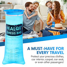 Load image into Gallery viewer, Hospital Vomit Bags - Car Throw Up Bag - for Airsick Travel &amp; Motion Sickness - Leak Resistant Medical Grade Puke Bag - Disposable Barf Bags Throw Up, Nausea, 1000ml (36 Pack)
