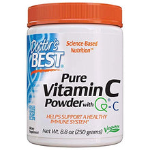 Load image into Gallery viewer, Doctor's Best Vitamin C Powder with Quali-C, Healthy Immune System, Brain, Eyes, Heart and Circulation, Joints, Sourced from Scotland, 250G, 8.8 Ounce (Pack of 1)
