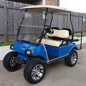 10L0L Golf Cart LED Headlight and Tail Light Kit for Club Car DS 1993-up with Turn Signals Switch Horn Hazard Brake Lights Harness, 12 Volts