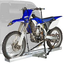 Load image into Gallery viewer, Black Widow Hitch-Mounted Aluminum Motorcycle Carrier - 400 lb. Capacity
