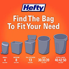 Load image into Gallery viewer, Hefty Ultra Strong Tall Kitchen Trash Bags, Blackout, Clean Burst, 13 Gallon, 40 Count
