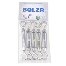 Load image into Gallery viewer, BQLZR M4 Stainless Steel 304 Hook &amp; Eye Turnbuckle Wire Rope Tension Pack of 5
