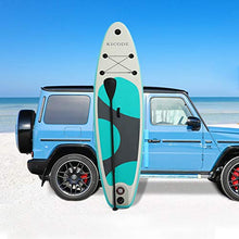Load image into Gallery viewer, Kicode Inflatable Paddle Board for Adults (6 Inches Thick) Premium Stand Up SUP Accessories &amp; Carry Bag, Waterproof Bag, Non-Slip Deck, Leash, Pump, Waterproof Phone Pouch, Green &amp; Gray
