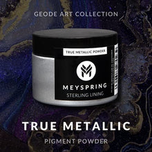 Load image into Gallery viewer, MEYSPRING Sterling Lining - True Metallic Pigment Powder for Epoxy Resin, Casting Resin, UV Resin - Resin Art Supplies - Pigment Powder Silver - Metallic Pigment Powder for Makeup - Silicone Pigment
