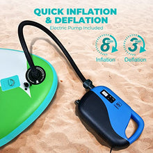 Load image into Gallery viewer, Valwix Inflatable Stand Up Paddle Board with High Pressure Electric Pump &amp; Sports Camera Holder, 11' x 32" x 6" All Around Paddleboard, Wide Stance SUP 350lbs Max. Load
