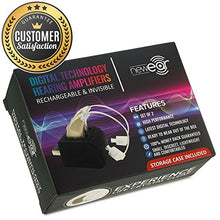 Load image into Gallery viewer, Digital Hearing Amplifiers - Rechargeable BTE Personal Sound Amplifier Pair with USB Dock - Premium Gold Behind The Ear Sound Amplification - by MEDca

