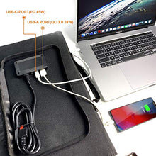 Load image into Gallery viewer, TogoPower 120W Portable Foldable Solar Panel Charger for Baldr/Jackery/GoalZero/Paxcess Power Station Generator with Dual USB Ports &amp; 18V DC Output for RV Boat Laptop Tablet iPhone iPad Camera Lamp
