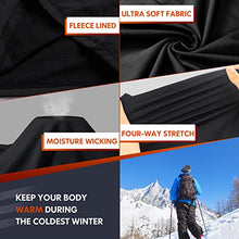 Load image into Gallery viewer, Thermal Underwear for Men, CL convallaria Long Johns Winter Hunting Gear Sport Base Layer Top and Bottom Set Midweight Black L
