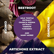 Load image into Gallery viewer, Liver Health Detox Support Supplement - Herbal Blend for Men &amp; Women with Artichoke Extract, Milk Thistle, Dandelion Root, Turmeric, Beet Root, Alfalfa, Choline &amp; Celery Seed. 60 Capsules. Non GMO
