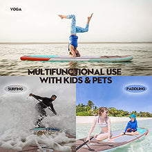 Load image into Gallery viewer, Highpi Inflatable Stand Up Paddle Board 11'x33''x6''W Premium SUP Accessories &amp; Backpack, Wide Stance, Surf Control, Non-Slip Deck, Leash, Paddle and Pump, Standing Boat for Youth &amp; Adult…
