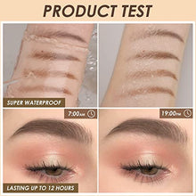 Load image into Gallery viewer, FOCALLURE 2 Pcs Eyebrow Pencil with Spoolie Brush,Sliding Eyebrow Pen Body,Precision Tip Fills and Defines Eyebrows,Waterproof Long Lasting Eyes Makeup,Light Brown
