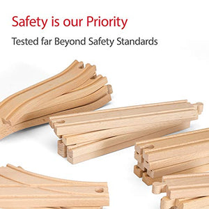 BRIO 33772 Special Track Pack | 50 Pieces of Wooden Tracks and Train Accessories for Kids Age 3 and Up