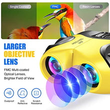 Load image into Gallery viewer, LET&#39;S GO! Boys Toys Age 3-12, DIMY Compact Waterproof Binocular for Kids Boys Outdoor Play Bird Watching Easter Gifts for Boys Age 5-10 Yellow
