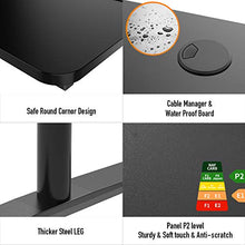 Load image into Gallery viewer, DESIGNA Height Adjustable Computer Desk, 47 Inch with Free Large Mousepad, Study Writing PC Laptop Table Workstation, Widen Space Office Home Gaming Desk Multi-Functional, Black
