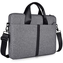 Load image into Gallery viewer, 15.6 Inch Laptop Sleeve Shoulder Bag Waterproof Briefcase Handbag for HP Envy X360/Pavilion 15.6, Acer Aspire/Chromebook 15, Dell Inspiron 15, Lenovo Yoga 730 15.6, ASUS MSI 15.6 Carrying Case, Gray
