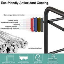 Load image into Gallery viewer, FANHAO 2-Tier Shoe Rack, 100% Stainless Steel Shoe Storage Organizer, Stackable 8-Pair Storage Shelf for Bedroom, Closet, Entryway, Dorm Room, 10.3" W x 31.5" D x13.2 H (Matte Black)
