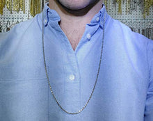 Load image into Gallery viewer, Authentic Solid Sterling Silver Rope Diamond-Cut Braided Twist Link .925 Rhodium Necklace Chains 1.5MM - 5.5MM, 16&quot; - 30&quot;, Made In Italy, Men &amp; Women, Next Level Jewelry
