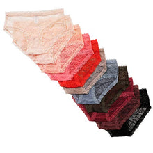 Load image into Gallery viewer, Alyce Ives Intimates 12 Pack Womens Lace Bikini Assorted Colors
