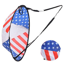 Load image into Gallery viewer, Tgoon Hot Wind Paddle, Foldable 108CM Wind Sail Paddle Flag Pattern with Transparency Window for Canoeing Kayak Sailboat
