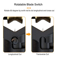 Load image into Gallery viewer, FTTH Armored Cable Stripper Tools 8-28mm Wire Stripper Coax Mid Span Cable Stripper Radial Cutter Slitting Ring Tools 0.31-1.1in Round Cable Jacket Stripping Armored Fiber Optic Cable Stripper Tools
