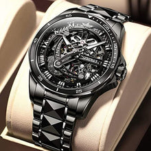 Load image into Gallery viewer, Skeleton Mens Watch Automatic Mechanical Self Winding Luxury Sapphire Crystal Tungsten Steel Waterproof Luminous Dress Wrist Watch
