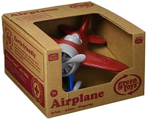 Green Toys Airplane, Red/Blue CB - Pretend Play, Motor Skills, Kids Flying Toy Vehicle. No BPA, phthalates, PVC. Dishwasher Safe, Recycled Plastic, Made in USA.