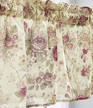 Load image into Gallery viewer, Greenland Home Antique Rose Valance, 84 by 21-Inch
