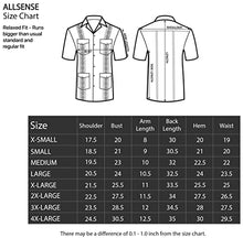 Load image into Gallery viewer, Allsense Men's Short Sleeve Cuban Guayabera Shirts 15-15.5N M White
