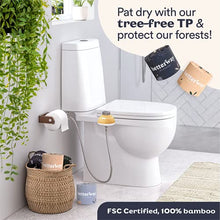 Load image into Gallery viewer, BETTERWAY Bidet Attachment For Toilet - Ultra Slim, Premium Design, Easy Install - Self Cleaning Nozzle w/Pressure Control - Non Electric Bidet Toilet Seat Attachment - Digital Install Guide (Bamboo)
