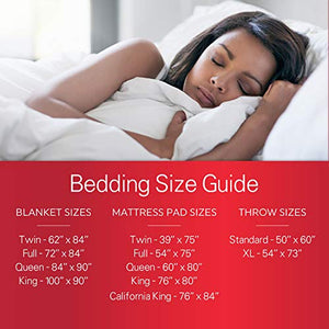 Sunbeam Heated Mattress Pad | Quilted, 10 Heat Settings SleekSets , White , Queen - MSU3KQS-P000-12A00