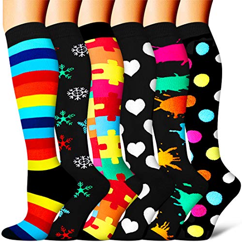 Compression Socks for Women and Men Best for Running, Athletic Sports, Travel