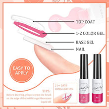 Load image into Gallery viewer, Morovan Gel Liner Painted Gel Nail Polish Kit - 12 Colors Gel Painting Polish Kit Nail Art UV LED Gel Platinum Liner Gel Champagne Glitter Silver Rosa Gold Green Gel Paint Nail Art Design
