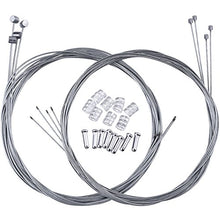 Load image into Gallery viewer, Hotop 2 Set Mountain Bike Brake Cable Gear Cable Wire and Cable End Crimps Kit
