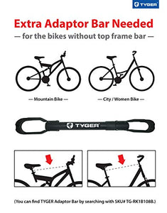 Tyger Auto TG-RK1B204B Deluxe Black 1-Bike Trunk Mount Bicycle Carrier Rack. (Compatible with Most Sedans/Hatchbacks/Minivans and SUVs.)