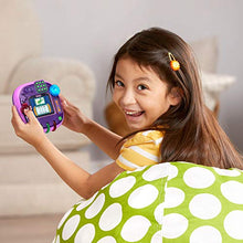 Load image into Gallery viewer, LeapFrog Rockit Twist Handheld Learning Game System, Purple and 2-Game Pack: Cookie&#39;s Sweet Treats and Dinosaur Discoveries
