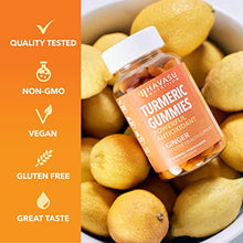 Load image into Gallery viewer, Turmeric and Ginger Gummies for Adults Peach Flavor | 95% Curcumin Gummies for Joint Support and Immune Health | 60 Vegan Gummies
