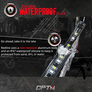 OPT7 60" Redline LED Tailgate Light Bar - TriCore LED - Weatherproof Rigid Aluminum No-Drill Install - Full Featured Reverse Running Brake Turn Signal