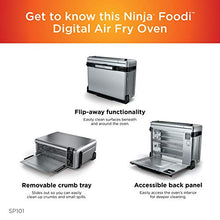 Load image into Gallery viewer, Ninja Foodi Digital Fry, Convection Oven, Toaster, Air Fryer, Flip-Away for Storage, with XL Capacity, and a Stainless Steel Finish
