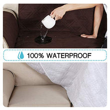 Load image into Gallery viewer, 100% Waterproof Non-Slip Furniture Covers for Leather Recliner Covers for Large Recliner Seat Width Up to 30 Inch Couch Covers with Non Slip Backing (Oversized Recliner: Seat Width Up to 30&quot;, Brown)
